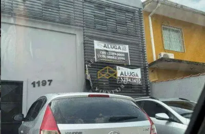 Galpão para alugar, 313 m² por r$ 13.290,00 - jardim cura d ars - campinas/sp