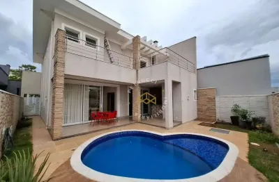 Sobrado com piscina e área gourmet à venda no condomínio jardim de mônaco - hortolândia