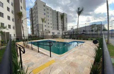 Apartamento com 2 dormitórios à venda, 45 m² - vila monte alegre - paulínia/sp