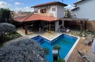 Lindíssima casa à venda no condomínio residencial terras do caribe  valinhos/sp