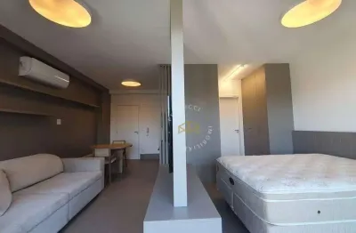 Studio de 50m² com 1 suíte para locação no edifício mm536 - cambuí, campinas/sp