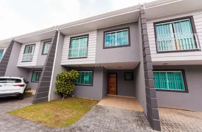 Casa em condomínio fechado com 3 quartos à venda na rua rolando salin zappa mansur, 57, cachoeira, curitiba, 107 m2 por r$ 445.000