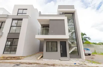 Casa em condomínio fechado com 3 quartos à venda na rua jaboticabas, 78, uberaba, curitiba, 132 m2 por r$ 699.000