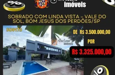 Sobrado com 4 dormitórios à venda, 320 m² por r$ 3.325.000,00 - vale do sol - bom jesus dos perdões/sp