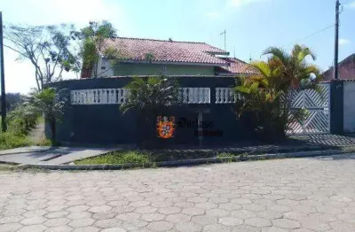 Casa com 3 dormitórios à venda, 125 m² por r$ 435.000 - balneário são joão batista ii - peruíbe/sp