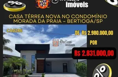 Casa com 4 dormitórios à venda, 258 m² por r$ 2.831.000,00 - morada da praia - bertioga/sp