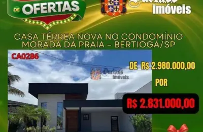 Casa com 4 dormitórios à venda, 258 m² por r$ 2.831.000,00 - morada da praia - bertioga/sp