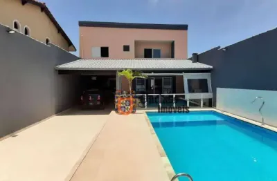 Sobrado com 5 dormitórios à venda, 340 m² por r$ 850.000,00 - balneário jequitibá - itanhaém/sp