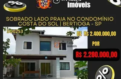 Sobrado com 4 dormitórios à venda, 189 m² por r$ 2.280.000,00 - costa do sol - bertioga/sp