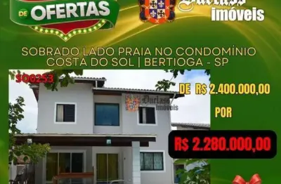 Sobrado com 4 dormitórios à venda, 189 m² por r$ 2.280.000,00 - costa do sol - bertioga/sp