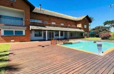 Sobrado com 8 dormitórios à venda, 1100 m² por r$ 7.000.000,00 - condomínio vale da santa fé - vinhedo/sp