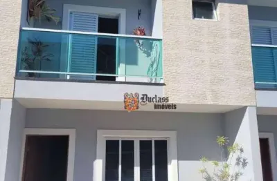 Sobrado com 2 suítes à venda, 100 m² por r$ 530.000 - praia das palmeiras - caraguatatuba/sp