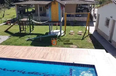 Chácara com 6 dormitórios à venda, 3000 m² por r$ 1.050.000 - são joão - bertioga/sp