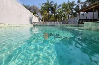 Chácara com 1 dormitório à venda, 1125 m² por r$ 700.000,00 - jardim estância brasil - atibaia/sp