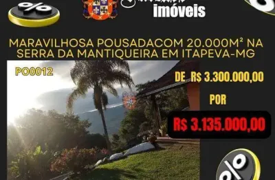 Pousada à venda, 1000 m² por r$ 3.135.000,00 - monjolinho - itapeva/mg