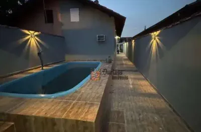 Casa com 2 dormitórios à venda, 65 m² por r$ 300.000 - balneário santista - itanhaém/sp