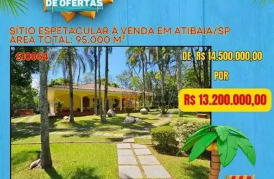 Sítio com 3 dormitórios à venda, 95000 m² por R$ 13.200.000,00 - Jardim São Felipe - Atibaia/SP