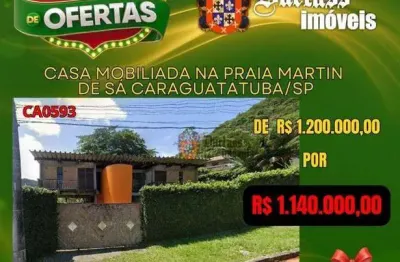 Casa com 4 suítes à venda, 422 m² por r$ 1.200.000 - martim de sá - caraguatatuba/sp