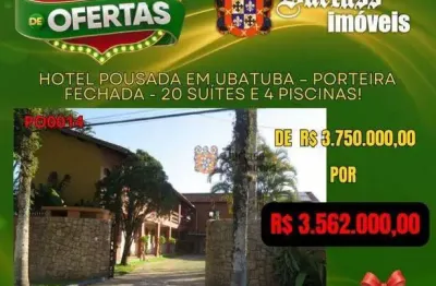 Pousada com 20 dormitórios à venda, 800 m² por r$ 3.562.500,00 - centro - ubatuba/sp