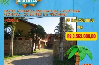 Pousada com 20 dormitórios à venda, 800 m² por R$ 3.562.000,00 - Centro - Ubatuba/SP