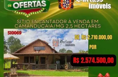 Sítio com 7 dormitórios à venda, 25000 m² por r$ 2.574.500,00 - camanducaia - camanducaia/mg