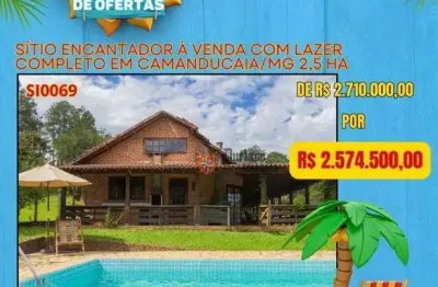 Sítio com 7 dormitórios à venda, 25000 m² por R$ 2.574.500,00 - Camanducaia - Camanducaia/MG