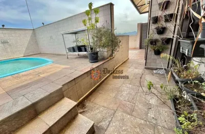 Cobertura com 4 dormitórios à venda, 444 m² por r$ 2.600.000,00 - gonzaga - santos/sp