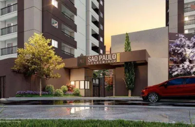 Apartamento com 2 quartos à venda no jr são paulo ii, no bairro além ponte, em sorocaba - sp