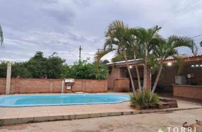 Chácara com 3 dormitórios à venda, 908 m² por r$ 750.000,00 - centro - araçoiaba da serra/sp