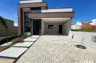 Casa à venda casa moderna à venda – 140 m² - 3 quartos 1 suite master,  piscina - condomínio reserva ipanema - sorocaba/sp