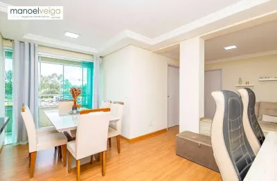 Apartamento com 2 dormitórios para alugar, 64 m² por r$ 3.431,18/mês - bacacheri - curitiba/pr