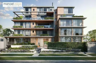 Apartamento garden com 3 dormitórios à venda, 141 m² por r$ 2.485.240,00 - hugo lange - curitiba/pr