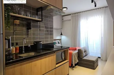 Studio com 1 dormitório à venda, 24 m² por r$ 337.500,00 - centro - curitiba/pr