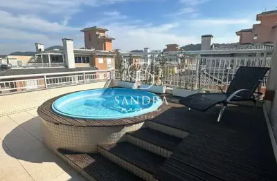 Apartamento cobertura, mobiliada, à venda no bairro ingleses norte - florianópolis/sc
