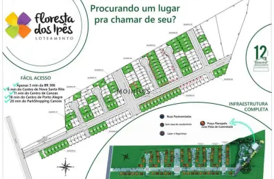 Terrenos em bairro planejado em nova santa rita - floresta dos ipês.