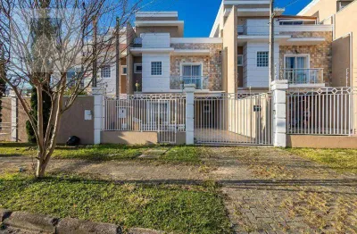 Sobrado triplex, 3 quartos, suíte com hidro, churrasqueira, 2 vagas - atuba - curitiba/pr