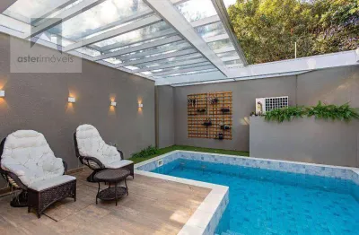 Sobrado triplex, 4 quartos, 3 suítes, hidro, piscina, 2 vagas - santa felicidade