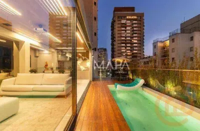 Cobertura com 2 suítes  à venda, 172 m² por r$ 12.000.000 - itaim bibi - são paulo/sp