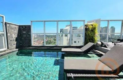 Cobertura com 4 dormitórios à venda, 303 m² por r$ 7.200.000 - brooklin - são paulo/sp