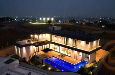 Porteira fechada -casa com 4 suítes à venda, 405 m² por r$ 3.699.999,99 - ibi aram ii - itupeva/sp