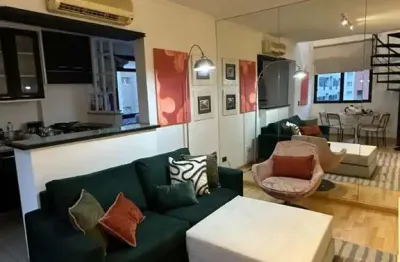 Apartamento com 1 dormitório para alugar, 41 m² por R$ 6.000,00/mês - Itaim Bibi - São Paulo/SP