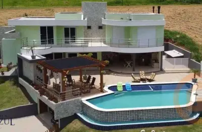 Casa com 3 suítes  à venda, 380 m² por r$ 3.750.000 - serra azul - itupeva/sp