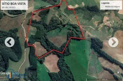 Sítio à venda, 260000 m² por r$ 2.500.000,00 - guamirim - irati/pr