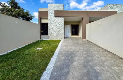 Casa à venda com edícula e churrasqueira em fazenda rio grande