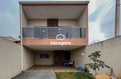 Sobrado alto padrão à venda com espaço gourmet em fazenda rio grande  pr