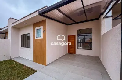 Casa com suíte, gourmet integrado e garagem coberta no condomínio estados