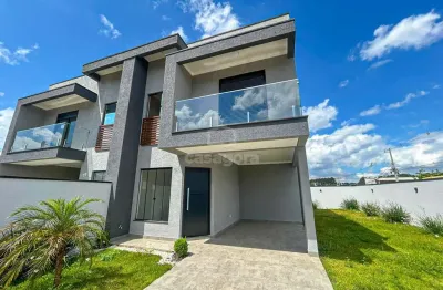 Sobrado de esquina com suíte e churrasqueira - eucaliptos, frg