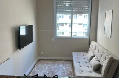 Apto reformado , 1  dorm , 36m² , prédio na orla, embaré -santos/sp