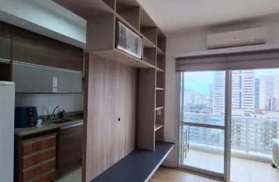 Apartamento mobiliado p/ locação – 48m² – 1 vaga – lazer completo – boqueirão/santos