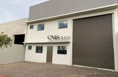 Galpão comercial para alugar – 296m², mezanino, 2 banheiros – centro, cambé, pr